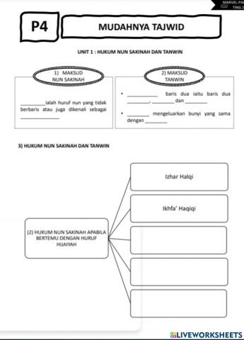 P4 t2 mudahnya tajwid( nun sakinah-tanwin)