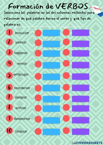 Formación de verbos