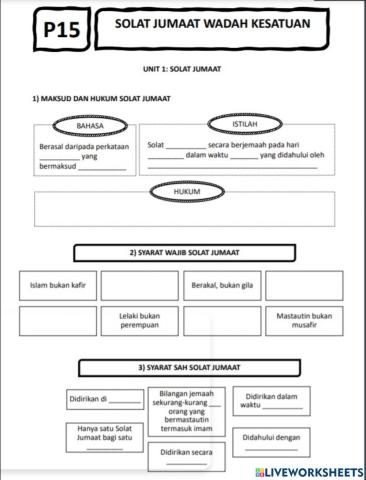 P15 t2 solat jumaat wadah kesatuan