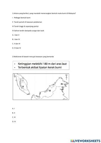 Bab 6 : Bentuk muka bumi