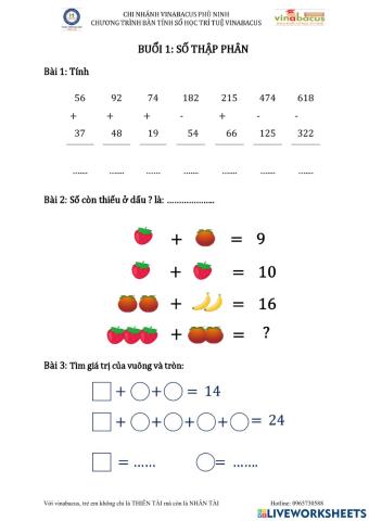 Buổi 1 higher A