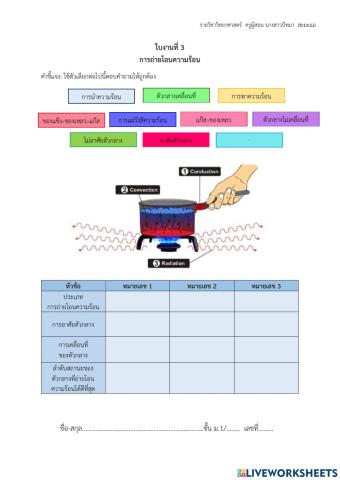 การถ่ายโอนความร้อน