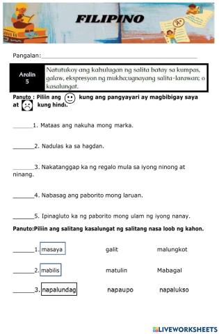 Filipino module q2 week 5