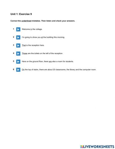 Mindset Foundation - Languague Builder Skills Modules - Unit 1 Ex9