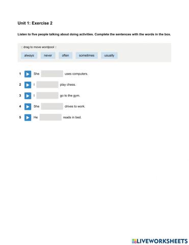 Mindset Foundation - Listening & Speaking Skills Modules - Unit 1 Ex2