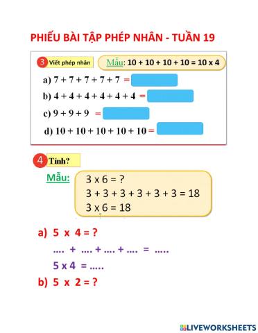 Phép nhân tuần 19