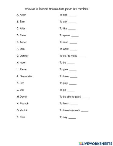 French Verbs