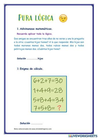 Retos Matemáticos