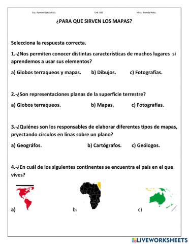 ¿para qué sirven los mapas?