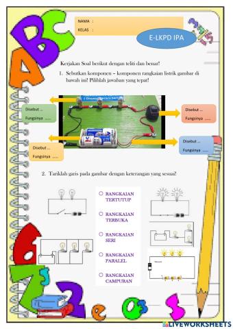 Ulangan IPA tema 4-2-1