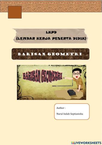 LKPD Barisan Geometri