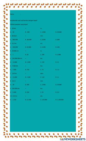 LATIHAN SOAL MATEMATIKA KELAS 5