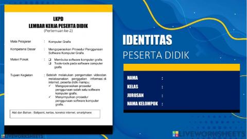 Penggunaan software komputer grafis