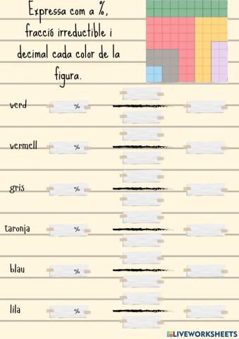 Fraccions, - i decimals