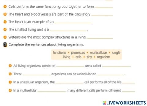 Living organisms