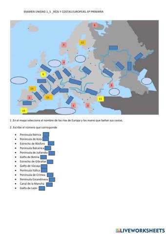 Rios , penínsulas europa