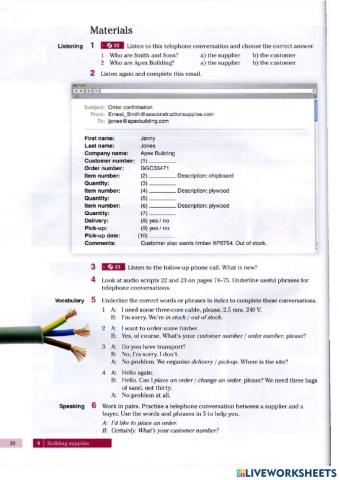 Unit 4 English for construction 1 p31