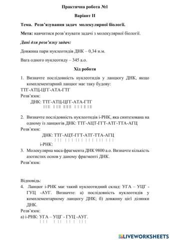 Практична робота №1 Варіант ІІ