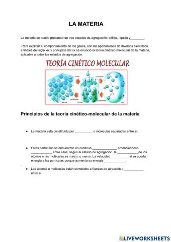 Teoría cinética de la materia