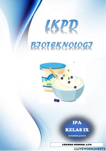 Lkpd bioteknologi