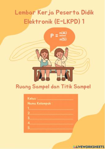 E-lkpd ruang sampel dan titik sampel