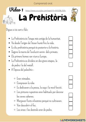 La Prehistòria