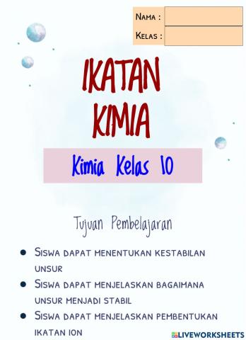 Ikatan Kimia (Ikatan Ion)