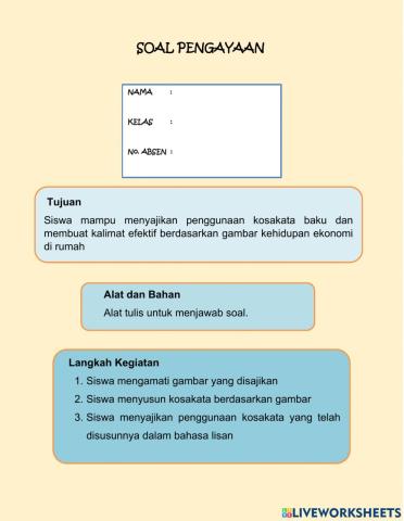 Soal pengayaan kelas 2 T3 ST1 PB4