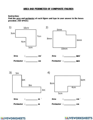 Area and Perimeter of Compound Shapes