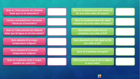 Els planetes del sistema solar(II)