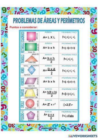 Areas y perimetros