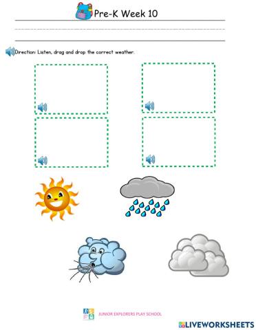 PreK Summative Assessment Week 10