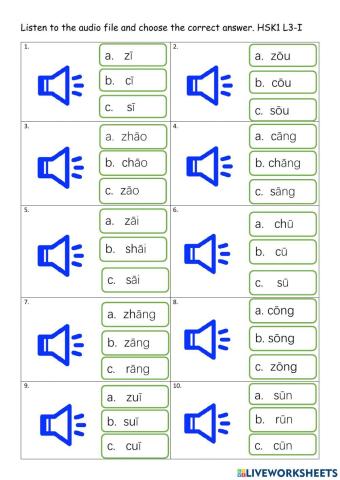 Hsk1 L3 Pinyin