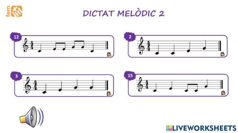 Dictat melòdic 2 mlsd