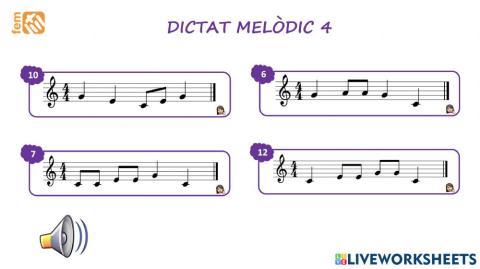 Dictat melòdic 4 mlsd