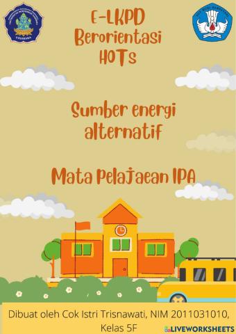 Sumber Energi Alternatif secara umum