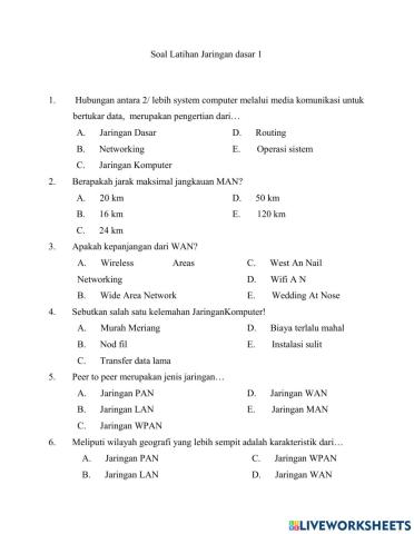 DPK Jaringan Dasar 1