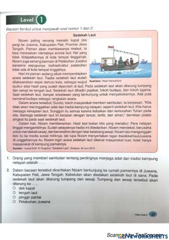 soal latihan AKM LITERASI