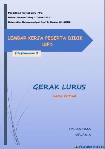 Gerak Vertikal