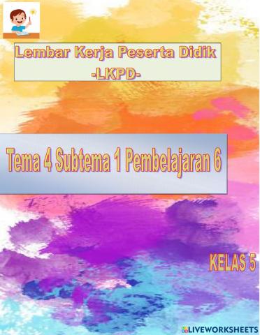 Lkpd kelas 5 tema4 st 1