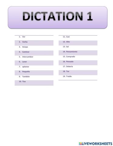 Dictation