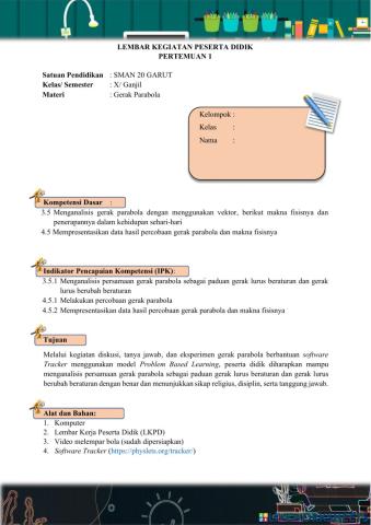 LKPD Gerak Parabola