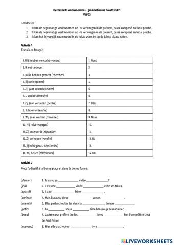 HV3 Grammatica + ww na H3