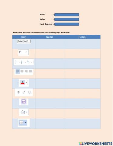 Pengenalan icon dan Tools