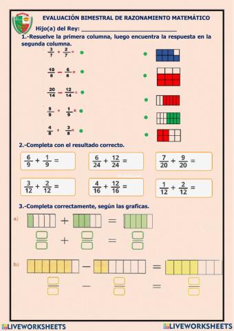 Examen de razonamiento matemático