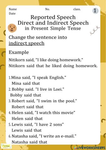 Direct and Indirect Speech