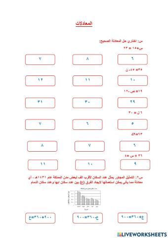 المعادلات