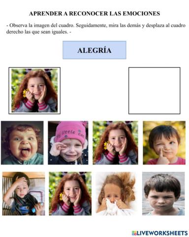 Reconocimiento de las expresiones faciales a partir de fotografías (alegría)