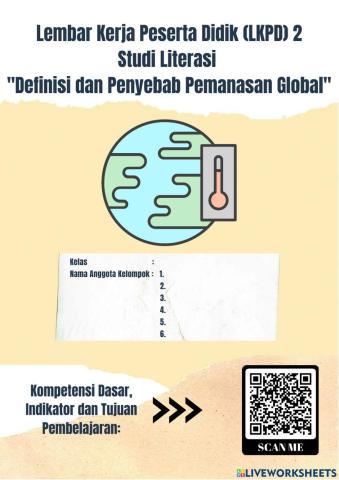 LKPD 2 - Studi Literasi -Definisi dan Penyebab Terjadinya Pemanasan Global