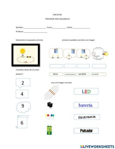 Evaluación circuitos